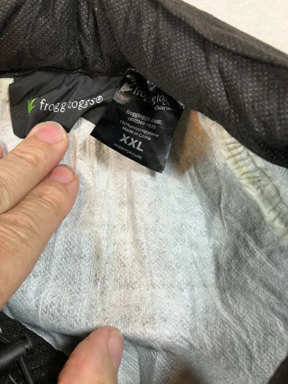 Frogg Toggs‎ Waterproof Black Rain Suit  With Travel Bag Mens 2XL